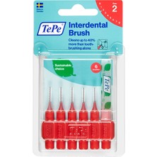 4 Adet Tepe Blister Arayüz Fırçası 0.5 mm Kırmızı 6'lı Paket