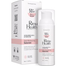 Rimu Health Products 5 Adet Rimu Health Tüm Cilt Tiplerine Uygun Yoğun Nemlendiricili Günlük Güneş Kremi 50 ml (Hyaluronic Acid)