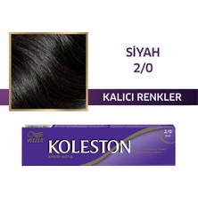 5 Adet Wella Koleston Single Tüp Boya 2/0 Siyah