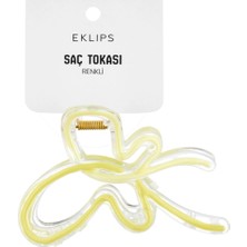 5 Adet Eklips Sarı Kurdela Mandal Toka