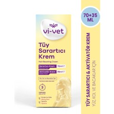 2 Adet Vi-Vet Yüz, Kol ve Bacaklar Için Tüy Sarartıcı Krem 70 ml + Aktivatör Krem 35 ml