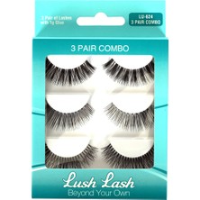 4 Adet Lush Lash Bonus Pack Takma Kirpik LU-624 3'lü