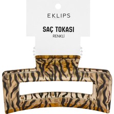 3 Adet Eklips Zebra Dikdörtgen Mandal Toka Sarı