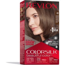 2 Adet Revlon Colorsilk Beautiful Color Saç Boyası 40 Orta Küllü Kahve
