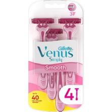 Gillette Venus 5 Adet Gillette Simply Venus 3 Kullan At Kadın Tıraş Bıçağı 4'lü Paket