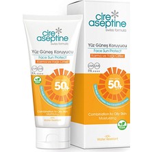 4 Adet Cire Aseptine Yüz Güneş Koruyucu Krem Karma ve Yağlı Ciltler 50+ Spf 50 ml