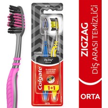 2 Adet Colgate Zigzag Charcoal Diş Fırçası 1+1 (Orta)
