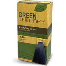 3 Adet Green Therapy Krem Saç Boyası 1.10 Mavi Siyah