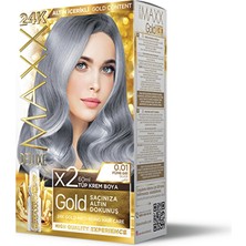 2 Adet Maxx Deluxe Golden Beauty Saç Boyası 0.01 Füme Gri