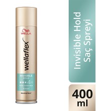 2 Adet Wella Wellaflex Invisible Hold Görünmez Tutuş Sağlayan Saç Spreyi Extra Strong Hold 400 ml - 4/5 Hold