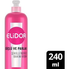 3 Adet Elidor Güçlü ve Parlak Kuru ve Mat Saçlar Için Şekillendirici Saç Bakım Kremi 240 ml