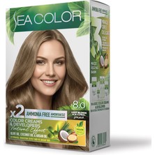Sea Color Amonyaksız Saç Boyası 8.0 Açık Kumral