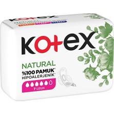 5 Adet Kotex Natural Ultra Single Uzun Hijyenik Ped 7'li
