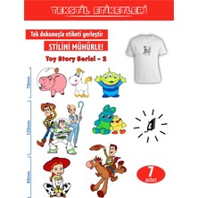 Agg Reklam Ütü ile Yapışan Kıyafet Etiketi Toy Story Model-2  7li Set