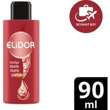 3 Adet Elidor Brezilya Keratin Terapisi Seyahat Boy Şampuan 90 ml