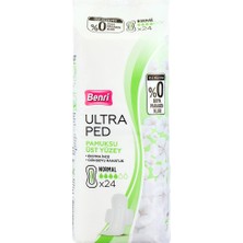 3 Adet Benri Ultra Ped Pamuklu Normal 24'lü