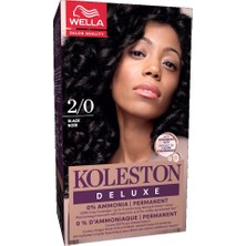 5 Adet Wella Koleston Deluxe Amonyaksız Kit Saç Boyası 2/0 Siyah