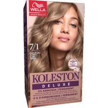Wella Koleston Deluxe Amonyaksız Kit Saç Boyası 7/1 Küllü Kumral