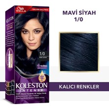 3 Adet Wella Koleston Intense Saç Boyası 1/0 Mavi Siyah