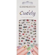 5 Adet Glossy Blossom Tırnak Süsleme Sticker CUEVLY-966760
