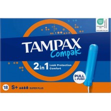 Tampax Compak Tampon Super+ 18'li