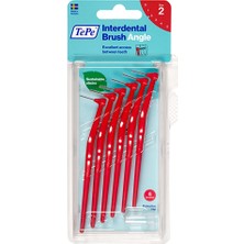 5 Adet Tepe Angle Saplı Arayüz Fırçası 6'lı Paket 0.5 mm Kırmızı