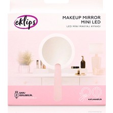 Eklips Mini Makyaj Aynası LED Pembe