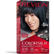 2 Adet Revlon Colorsilk Beautiful Color Saç Boyası 12 Mavi Siyah