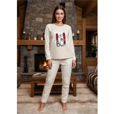Lady Kuzey Kutbu Temalı Polar Pijama Takımı