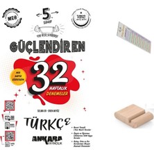 Ankara Yayıncılık 5.sınıf Türkçe 32 Hafta Kazanım Deneme Maarif Model 2027+ÇÖZÜM Ayracı+Telefon Tutucu