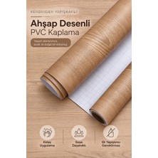 Deconitte Kendinden Yapışkanlı Doğal Meşe Ahşap Desenli Mobilya Dolap Masa Tezgah Dekoratif Kaplama 60X100CM