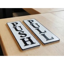 Alvera Push ve Pull Kapı Levhası Seti
