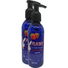 Sh Playboy Pure Edible Massage Oil 120ML Çilek Aromalı Masaj Yağı 2 Adet Sh Najmaddin