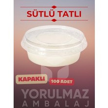 Yorulmaz Ambalaj 🥣 150 cc Kapaklı Süp Kase 100 Adet | Kullan At Tatlı Kasesi – Paket Servis