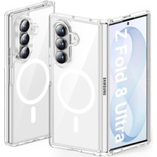 Coolacs Samsung Galaxy Z Fold 8 Ultra Uyumlu Sert Pc Magsafe Özellikli Şeffaf Telefon Kılıfı Kapak