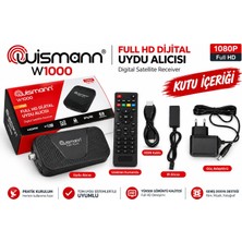 Wismann Full Hd Dijital Uydu Alıcısı , W1000 8000 Kanal Tkgs Destekli Full Hd USB HDMI Dijital Mini Uydu Alıcısı