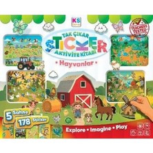KS Games Hayvanlar Tak Çıkar Sticker Kitabı