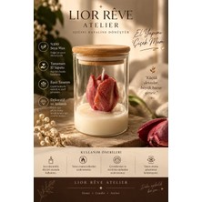 Lior Reve El Yapımı Sandal Ağacı Kokulu Çiçek Mum