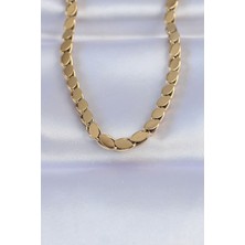 Bezos 316L Çelik Gold Renk Arpa Model Kolye