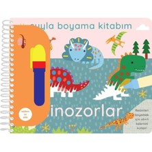 İndigo Çocuk Dinozorlar   Suyla Boyama Kitabım (Ciltli)