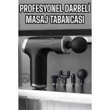 Masaj Tabancası 4 Başlıklı Kas ve Vücut Ağrıları Için Şarjlı Darbeli - Lisinya