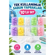 Toyfest 10 Pkt Tek Kullanımlık Sabun Yaprakları Seti – Çocuklar Için Hijyen, Seyahat ve Okul Için Pratik