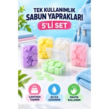 Toyfest 5’li Tek Kullanımlık Sabun Yaprakları Seti – Çocuklar Için Hijyen, Seyahat ve Okul Için Pratik