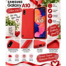 Samsung A10 Telefon Kılıfı  Darbe Korumalı Silikon Kılıf Kırmızı - Kırmızı