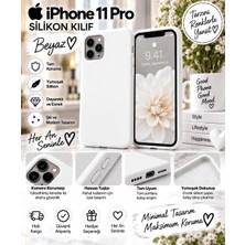 Iphone 11 Pro Uyumlu - Darbe Korumalı Kılıf Beyaz