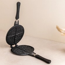 SS Home Concept 20 cm Granit Döküm Waffle Tava - Bakalit Saplı