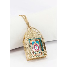 Biuti Gold Renkli Korunaklı Kılıf Minyatür Kur'an Dikiz Ayna Süsü Şık Görünüm ve Modern Stil
