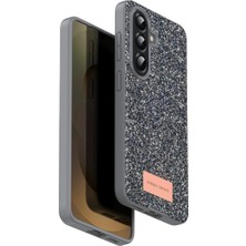Jenerik Onegif Samsung Galaxy A17 5g Bright Simli Kapak - Gümüş