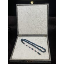 Linea Craft Lineacraft Salih Şirin Halkalı Imame Bürokrat Boy Füme Mavi Ateş Kehribar Tesbih (6x8 Mm)