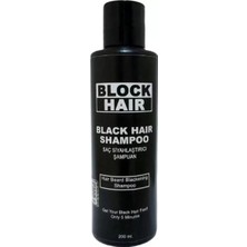 Sh Ticaret Block Hair Saç Koyulaştırıcı Siyahlaştırıcı Bakım Şampuanı 200ML
